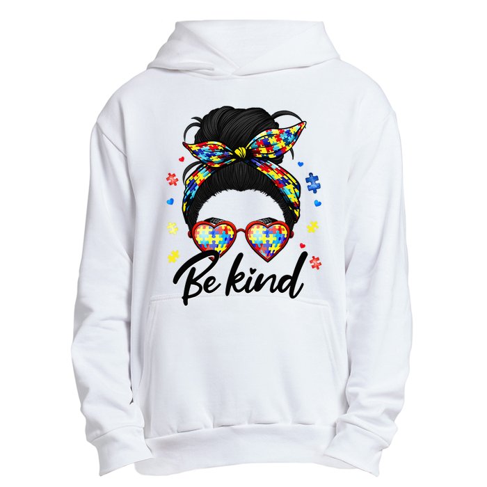 Autism Be Kind Autism Awareness For Autism Mom Urban Pullover Hoodie