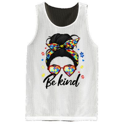 Autism Be Kind Autism Awareness For Autism Mom Mesh Reversible Basketball Jersey Tank