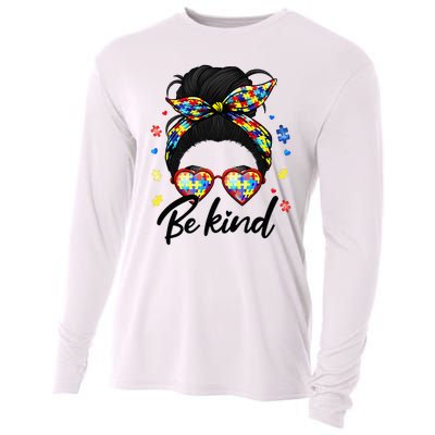 Autism Be Kind Autism Awareness For Autism Mom Cooling Performance Long Sleeve Crew