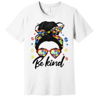 Autism Be Kind Autism Awareness For Autism Mom Premium T-Shirt