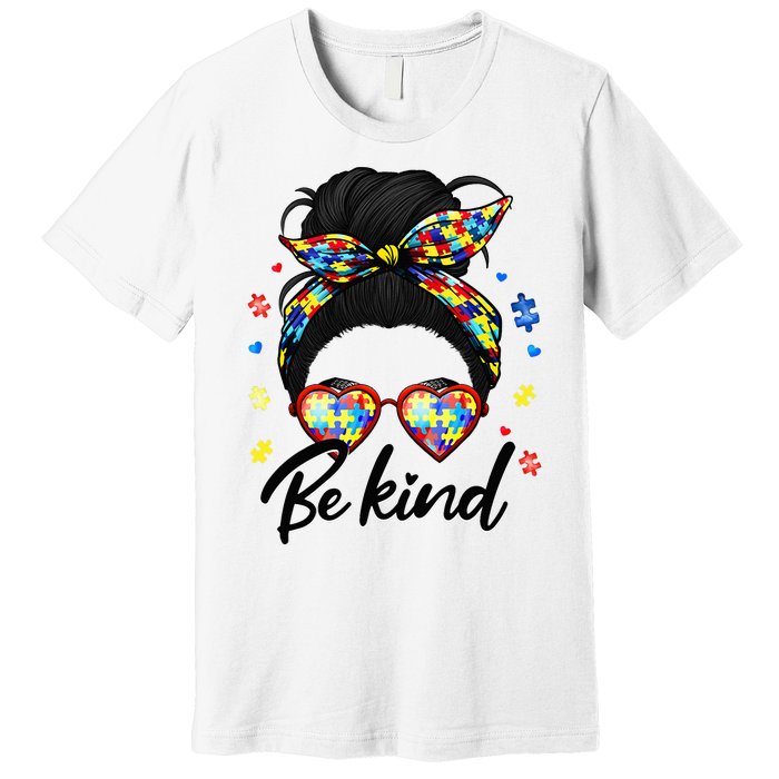 Autism Be Kind Autism Awareness For Autism Mom Premium T-Shirt