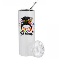 Autism Be Kind Autism Awareness For Autism Mom Stainless Steel Tumbler