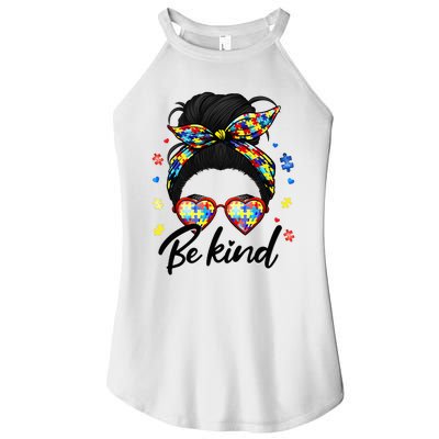 Autism Be Kind Autism Awareness For Autism Mom Women's Perfect Tri Rocker Tank