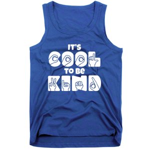 Asl Be Kind Gift American Sign Language Hooded Cool Gift Tank Top