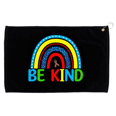 Autism Be Kind Rainbow Kindness Autism Awareness Month Gift Grommeted Golf Towel