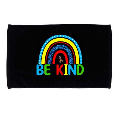 Autism Be Kind Rainbow Kindness Autism Awareness Month Gift Microfiber Hand Towel