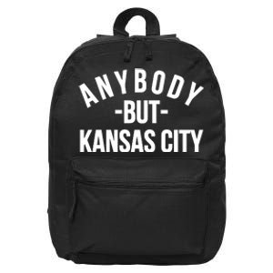 Anybody But Kansas City 16 in Basic Backpack