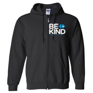 Autism Be Kind Be Kind Autism Awareness Full Zip Hoodie