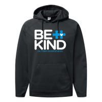 Autism Be Kind Shirt Wo m.e.n K.i.d.s Be Kind Autism Awareness Performance Fleece Hoodie