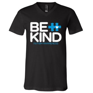 Autism Be Kind Shirt Wo m.e.n K.i.d.s Be Kind Autism Awareness V-Neck T-Shirt