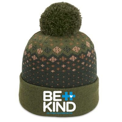 Autism Be Kind Shirt Wo m.e.n K.i.d.s Be Kind Autism Awareness The Baniff Cuffed Pom Beanie