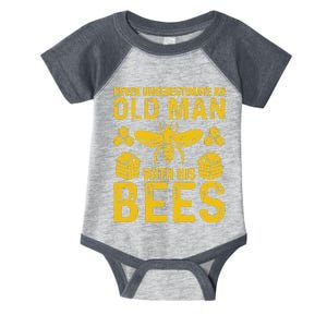 Apiary Bee Keeper An Old Man With His Bees Beekeeping Infant Baby Jersey Bodysuit