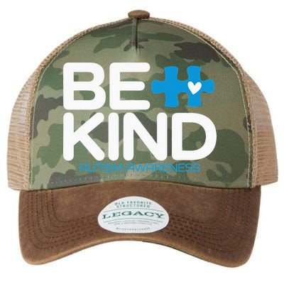 Autism Be Kind  Be Kind Autism Awareness Legacy Tie Dye Trucker Hat