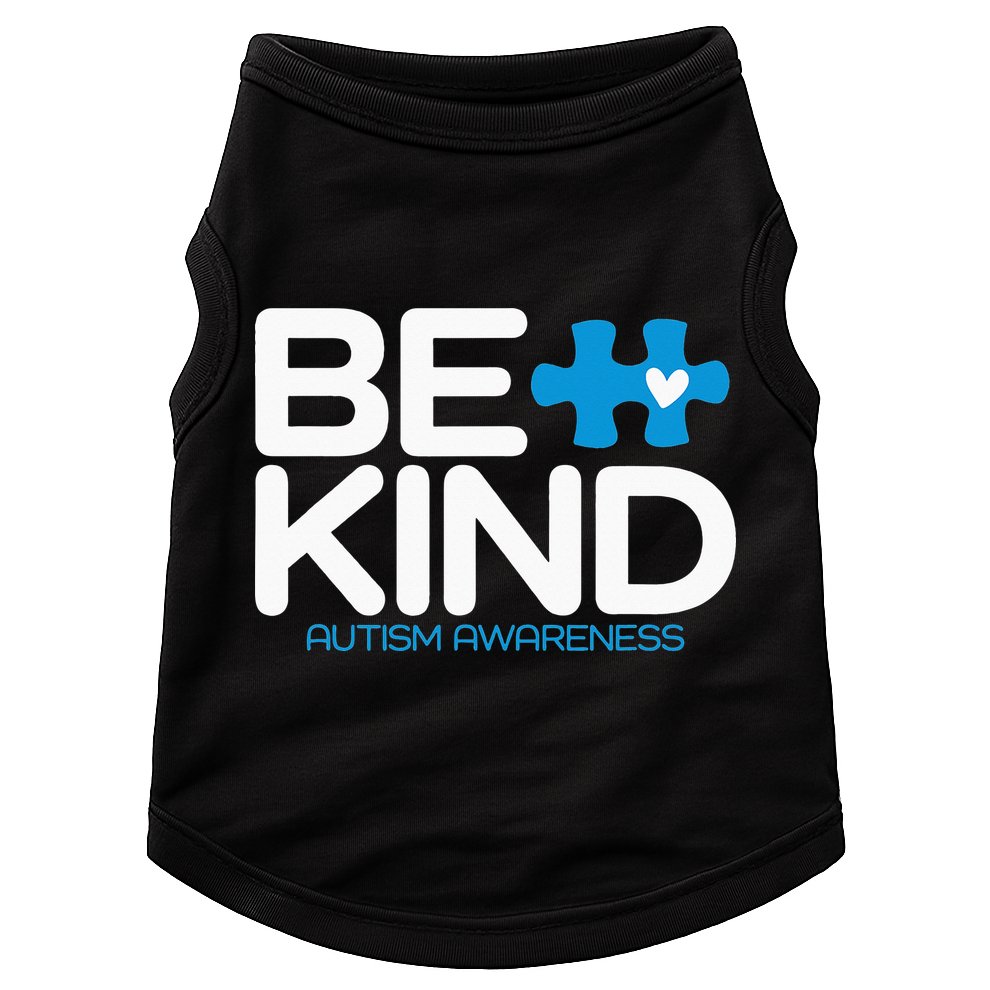 Autism Be Kind  Be Kind Autism Awareness Doggie Tank