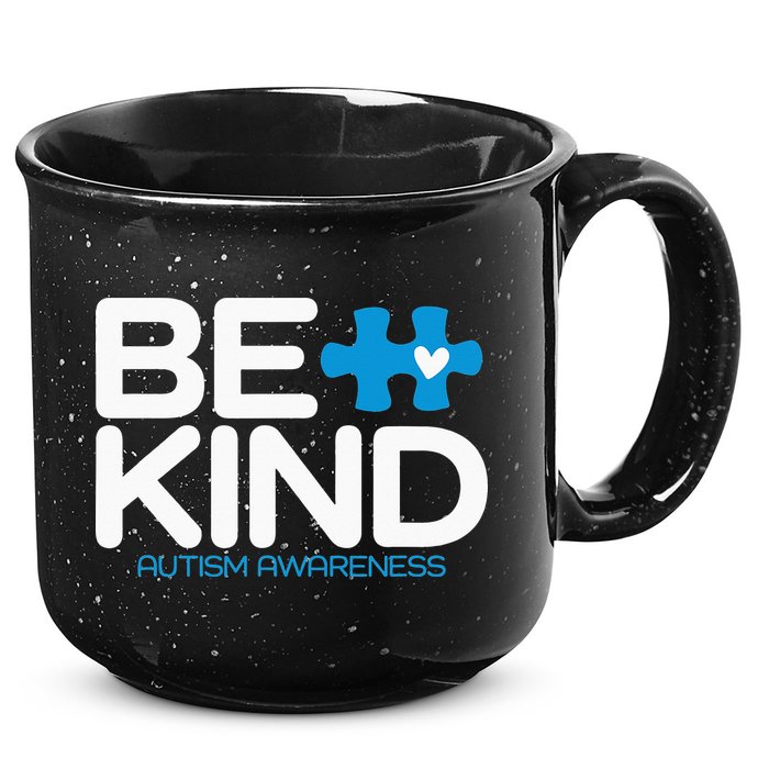 Autism Be Kind  Be Kind Autism Awareness 15oz Campfire Ceramic Mug