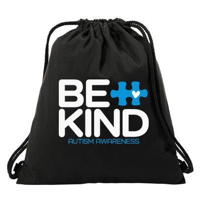 Autism Be Kind  Be Kind Autism Awareness Drawstring Bag