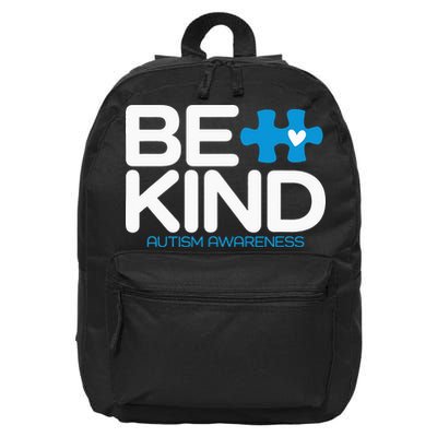 Autism Be Kind  Be Kind Autism Awareness 16 in Basic Backpack
