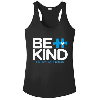 Autism Be Kind  Be Kind Autism Awareness Ladies PosiCharge Competitor Racerback Tank
