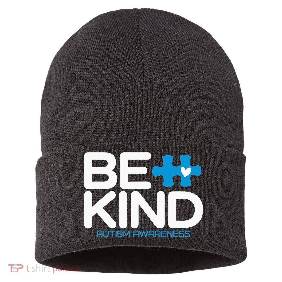 Autism Be Kind  Be Kind Autism Awareness Sustainable Knit Beanie