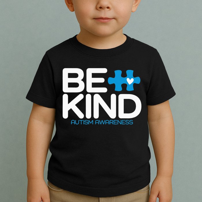 Autism Be Kind  Be Kind Autism Awareness Toddler T-Shirt