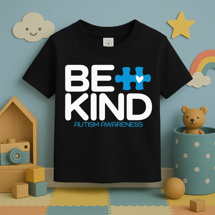Autism Be Kind  Be Kind Autism Awareness Toddler T-Shirt