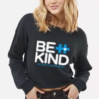 Autism Be Kind  Be Kind Autism Awareness Cropped Pullover Crew