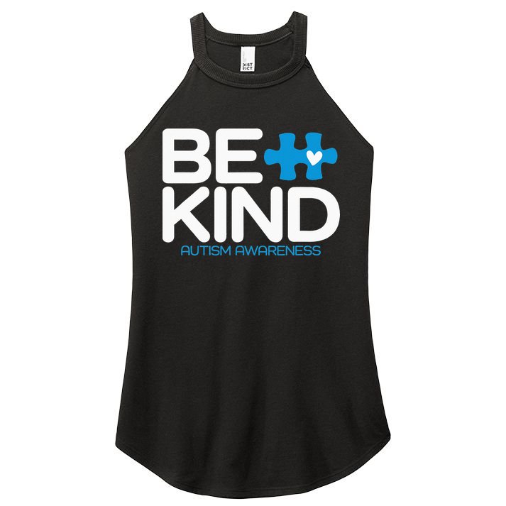 Autism Be Kind  Be Kind Autism Awareness Women's Perfect Tri Rocker Tank