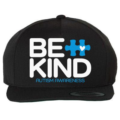 Autism Be Kind  Be Kind Autism Awareness Wool Snapback Cap