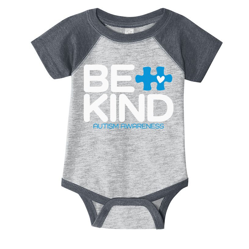 Autism Be Kind  Be Kind Autism Awareness Infant Baby Jersey Bodysuit