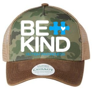 Autism Be Kind Women Be Kind Autism Awareness Legacy Tie Dye Trucker Hat