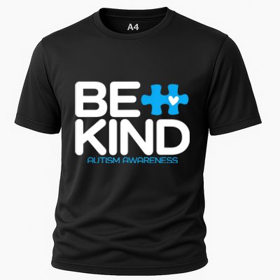 Autism Be Kind Women Be Kind Autism Awareness Cooling Performance Crew T-Shirt