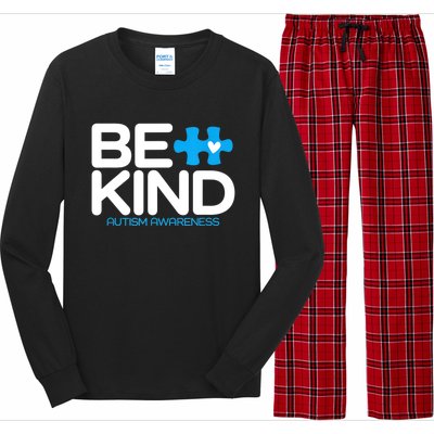 Autism Be Kind Women Be Kind Autism Awareness Long Sleeve Pajama Set