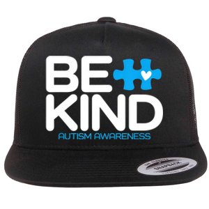 Autism Be Kind Women Be Kind Autism Awareness Flat Bill Trucker Hat