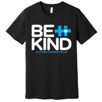 Autism Be Kind Women Be Kind Autism Awareness Premium T-Shirt