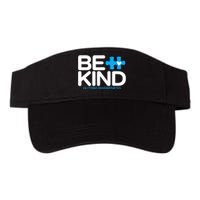 Autism Be Kind Women Be Kind Autism Awareness Valucap Bio-Washed Visor