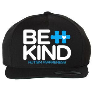 Autism Be Kind Women Be Kind Autism Awareness Wool Snapback Cap