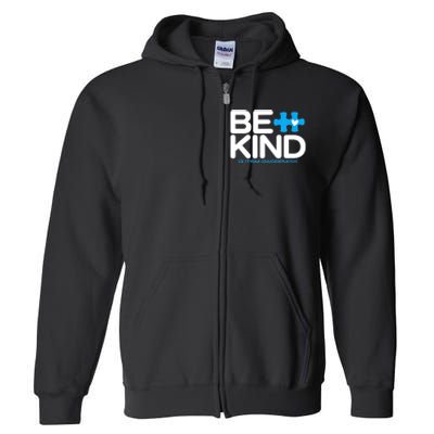 Autism Be Kind Women Be Kind Autism Awareness Full Zip Hoodie