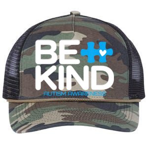 Autism Be Kind Women Be Kind Autism Awareness Retro Rope Trucker Hat Cap