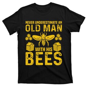 Apiary Bee Keeper An Old Man With His Bees Beekeeping T-Shirt