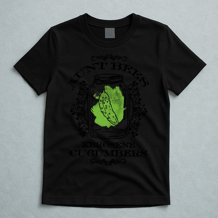 Aunt Bees Kerosene Cucumbers T-Shirt
