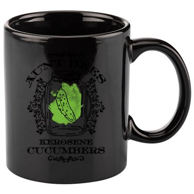 Aunt Bees Kerosene Cucumbers 11oz C Handle Ceramic Mug