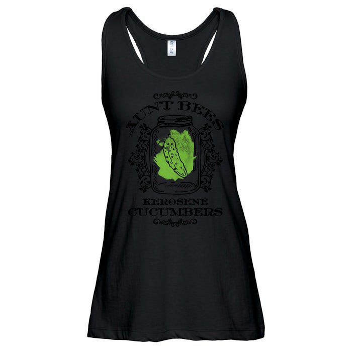 Aunt Bees Kerosene Cucumbers Ladies Essential Flowy Tank