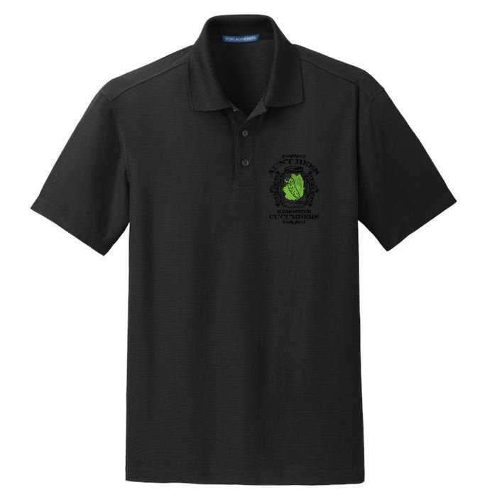 Aunt Bees Kerosene Cucumbers Dry Zone Grid Polo