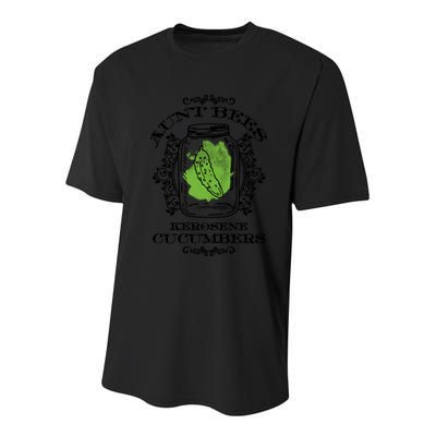 Aunt Bees Kerosene Cucumbers Youth Performance Sprint T-Shirt