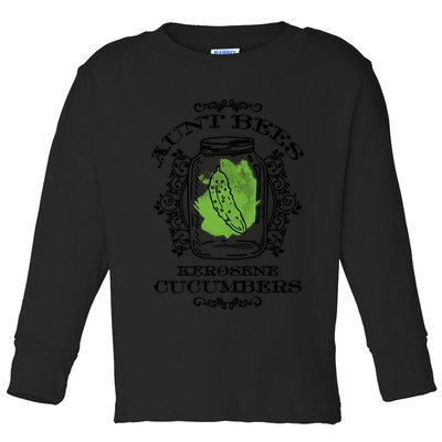 Aunt Bees Kerosene Cucumbers Toddler Long Sleeve Shirt