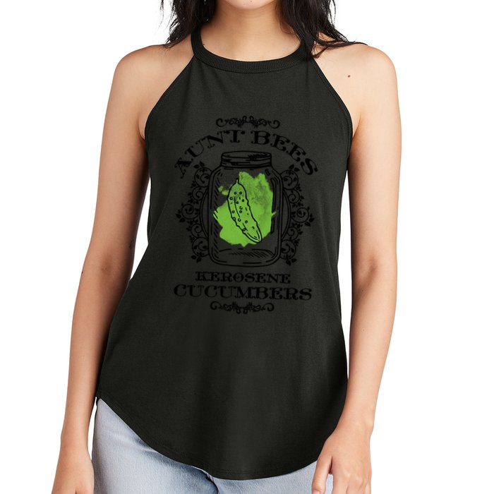 Aunt Bees Kerosene Cucumbers Women's Perfect Tri Rocker Tank