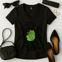 Aunt Bees Kerosene Cucumbers Women's V-Neck T-Shirt