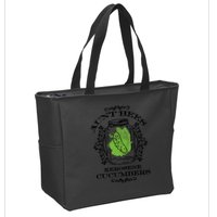 Aunt Bees Kerosene Cucumbers Zip Tote Bag
