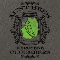 Aunt Bees Kerosene Cucumbers Cotton Canvas Backpack