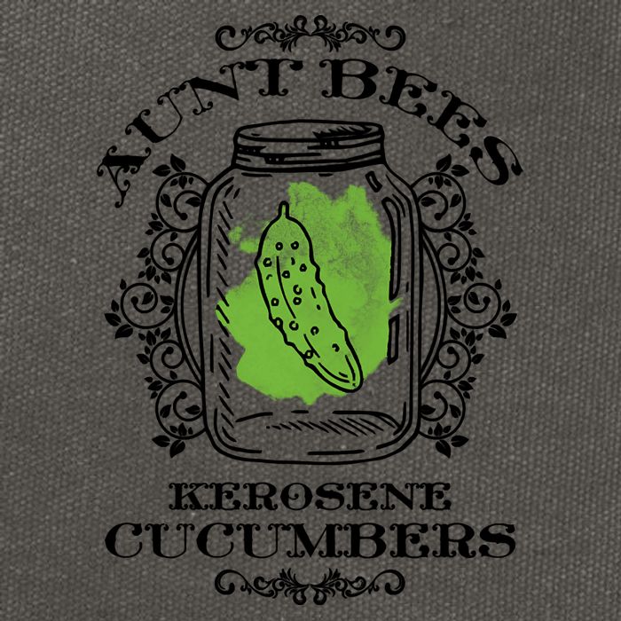 Aunt Bees Kerosene Cucumbers Cotton Canvas Backpack